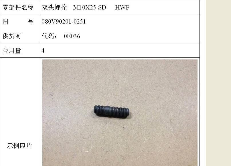 双头螺栓