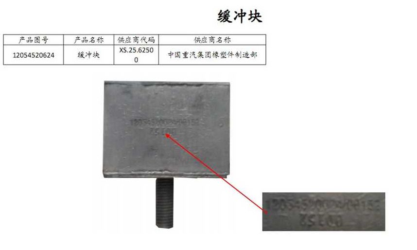 前缓冲块总成